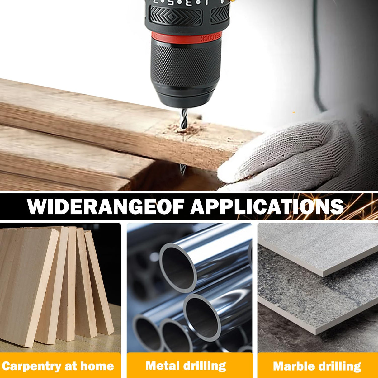 20V MAX Cordless Power Drill,Power Tool for Home,Variable Speed(Tool Only) RhovixStar