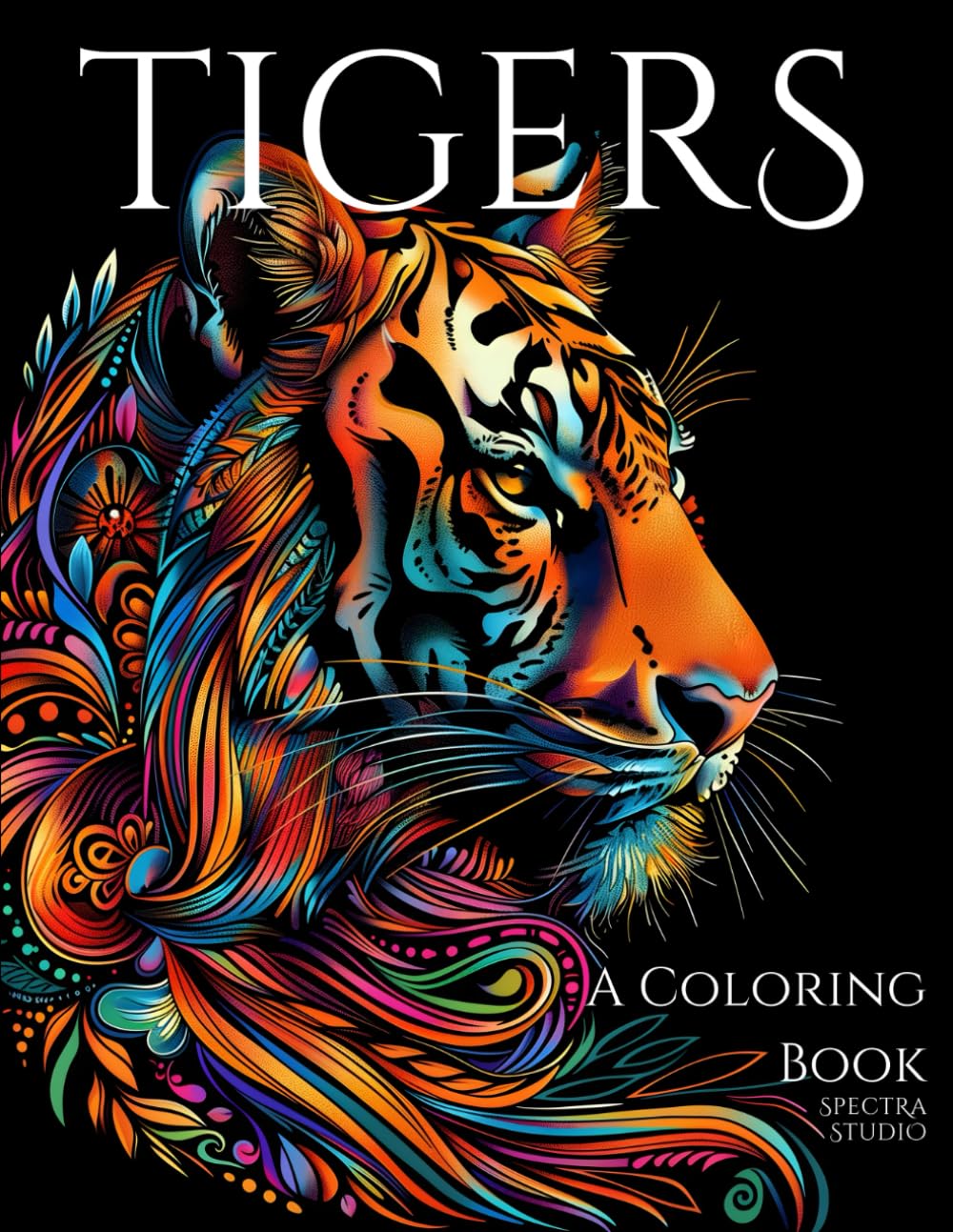 Tigers: A Coloring Book Majosta