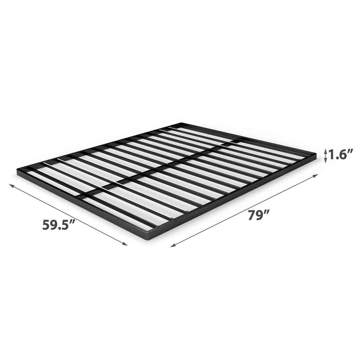 ZINUS Quick Lock Bunkie Board, Box Spring & Bed Slat Replacement, Metal Frame with Steel Slats, Easy Assembly, Queen Zinus
