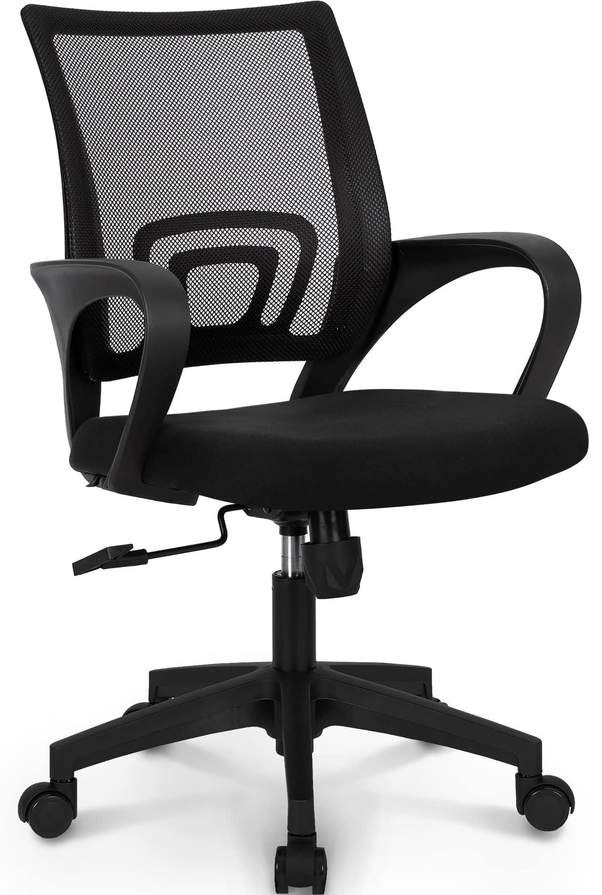 NEO CHAIR Office Chair Computer Desk Chair Gaming Ergonomic Mid Back Cushion Lumbar Support with Comfy Mesh Adjustable Swivel Rolling Home (Black) NEO CHAIR