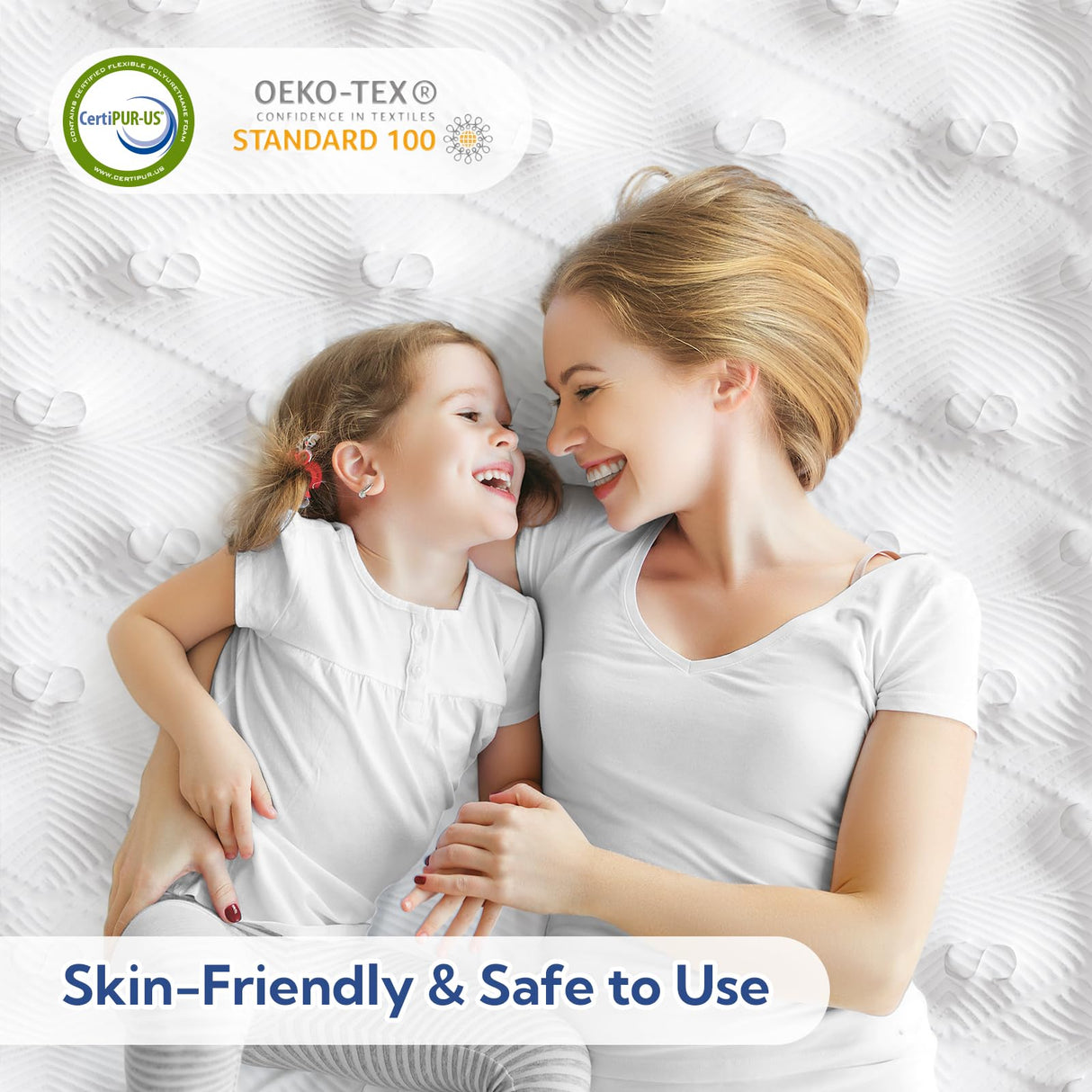 Queen Mattress, 12 Inch Queen Hybrid Mattress in a Box with Memory Foam and Individual Pocket Spring, Medium Firm for Pressure Relief and Motion Isolating, CertiPUR-US Certified UniPon