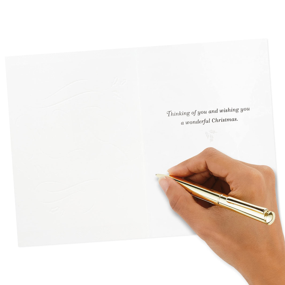 Hallmark Boxed Christmas Cards, Green and Gold (40 Cards with Envelopes) Hallmark