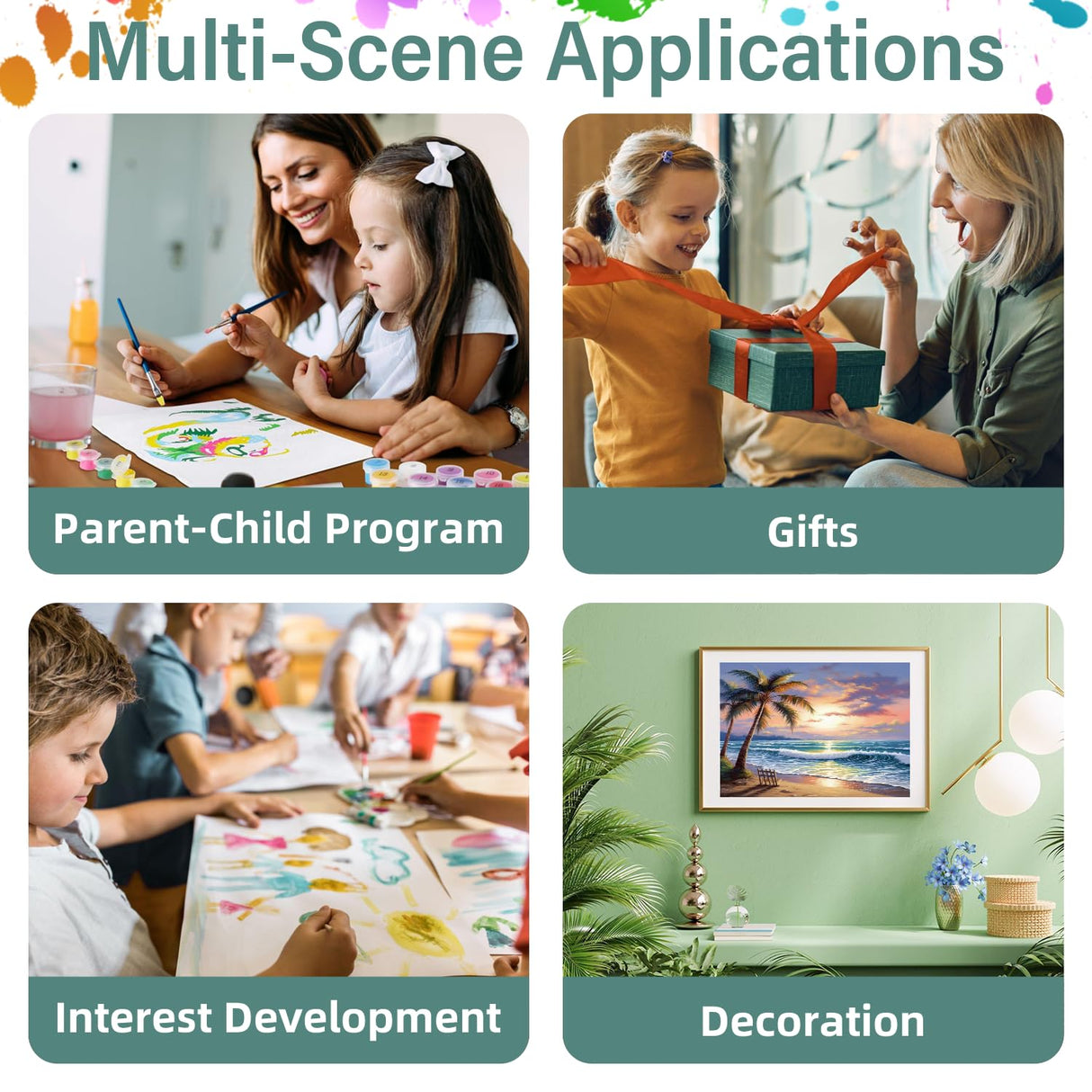 Landscape Paint by Numbers Kit for Adults, Mountain Paint by Numbers for Adults, DIY Adult Stress Relief Painting Art Crafts for Home Decoration 16 x 20 Inch Aestalrcus