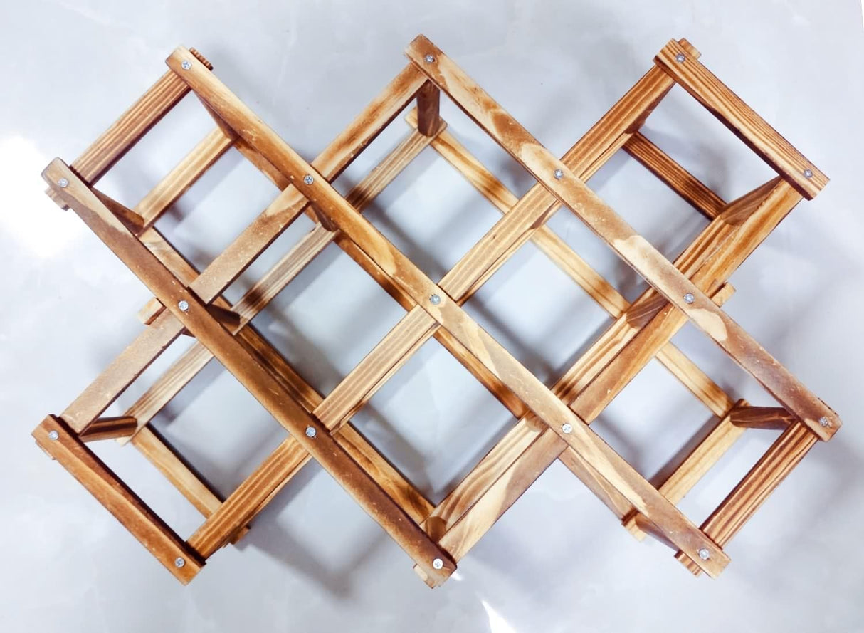 LoongZDD Freestanding Stackable Wine Rack Organizer for Countertop and Cabinets with Foldable Design and Scratch-Resistant Protector LoongZDD