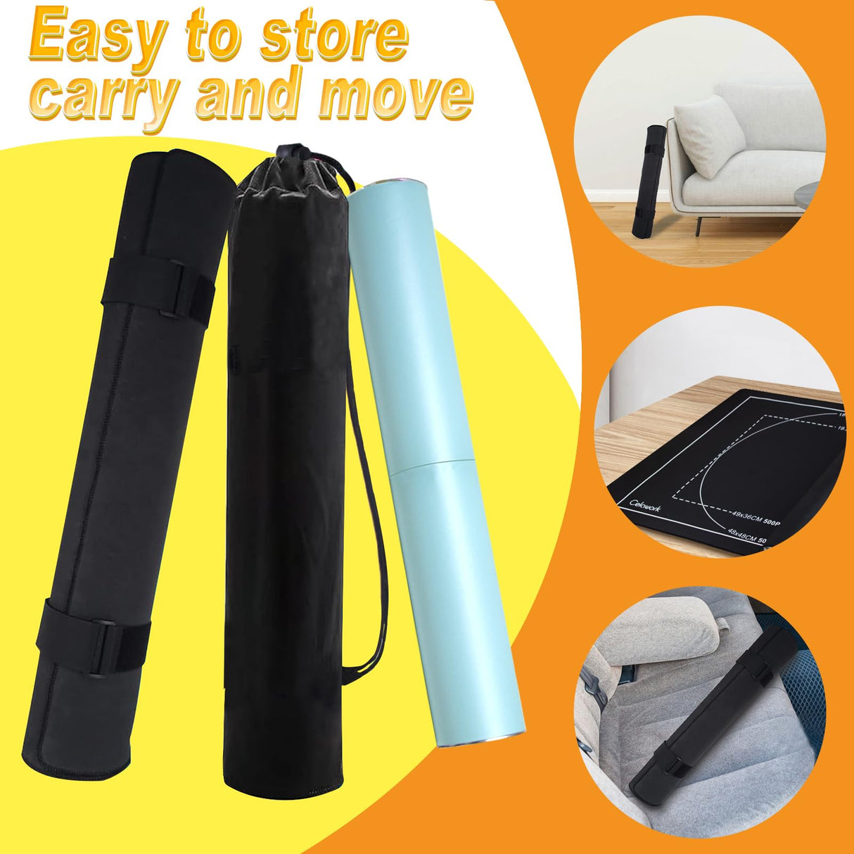 Rubber Jigsaw Puzzle Mat 1000 Pieces | 20" x 27"Puzzle Mats Roll Up | Jigsaw Puzzle Mats for Adult Puzzles Storage and Saver | Work with Puzzle Board and Puzzle Table Celawork