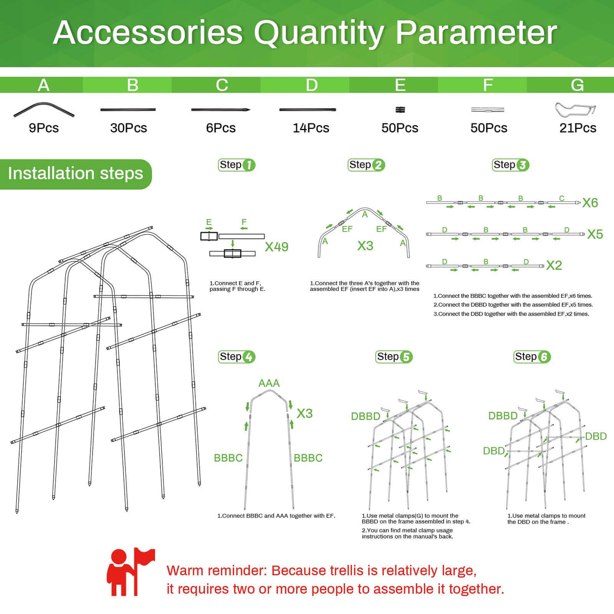 Tetutor Tall Garden Arch Trellis for Climbing Plants Outdoor,7 ft Arbor Large Arch Tunnel Trellis, Metal Cucumber Trellis, Plant Support Archway Garden Trellis for Vegetables Fruits Flowers Yard Tetutor