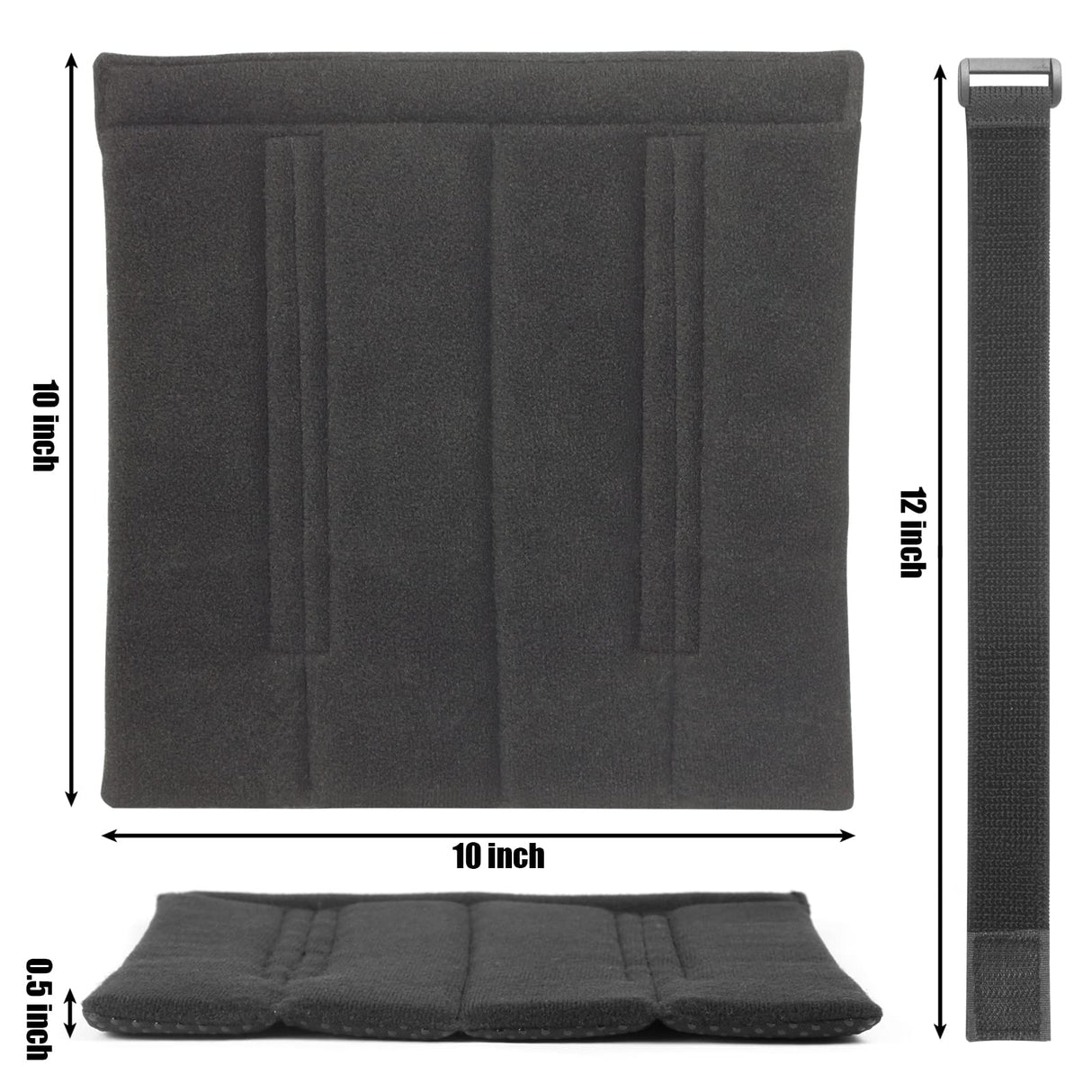 SANJHFF 4 Pcs Bunk Bed Ladder Pads,with 8 Adjustable Hook & Loop Straps,Bunk Bed Ladder Cover,Ladder Step Pads Loft Bed, Suitable for Safe and Comfortable Climbing,10x10 Inch (Ladder Not Included) SANJHFF