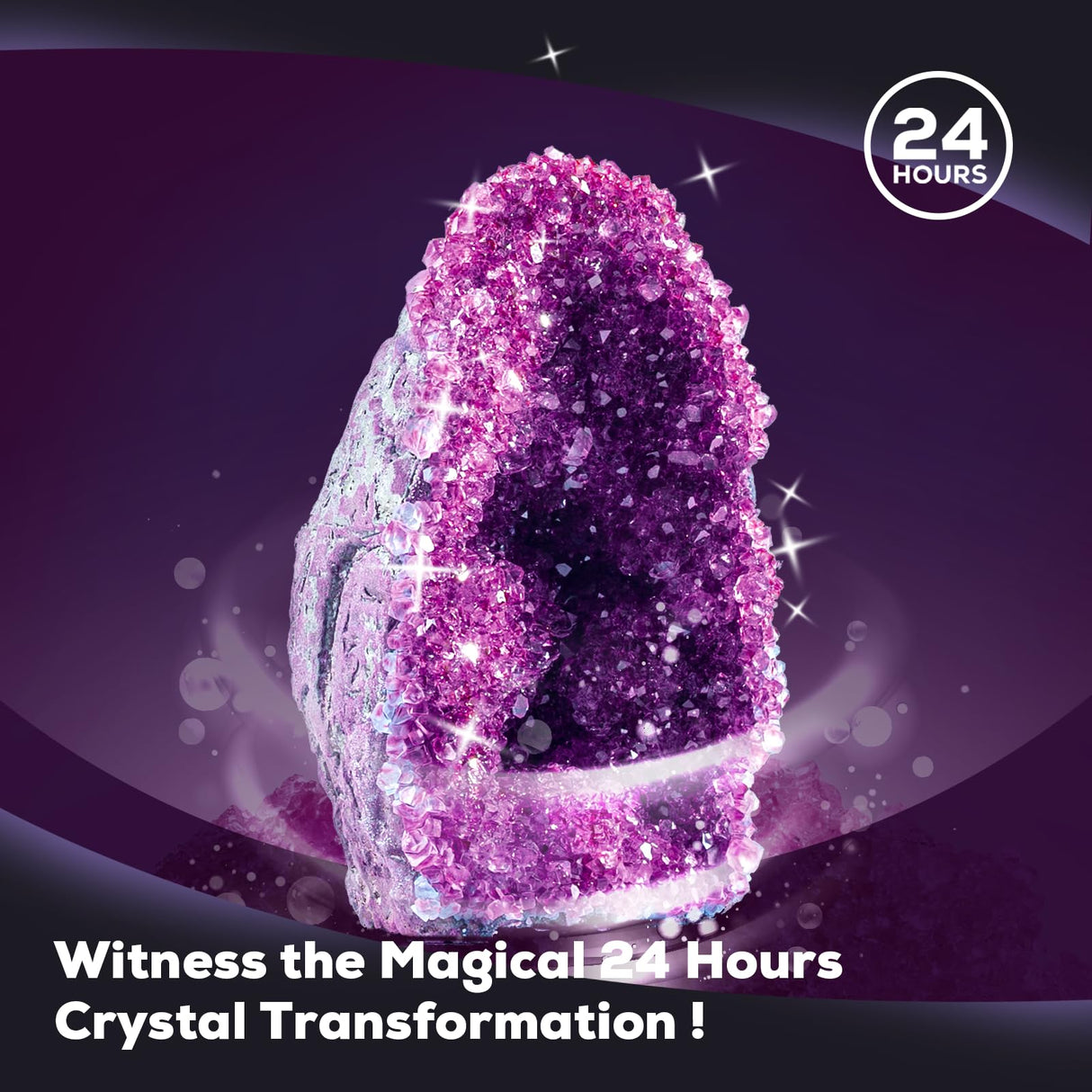 GobiDex Geodes Growing Science Kit for Kids Age 6-8-12, Geodes with Crystals Grow Fast in (24H), STEM Educational Science Experiments Toys, Geology & Rock Enthusiasts Collection, Gifts for Boys Girls GobiDex