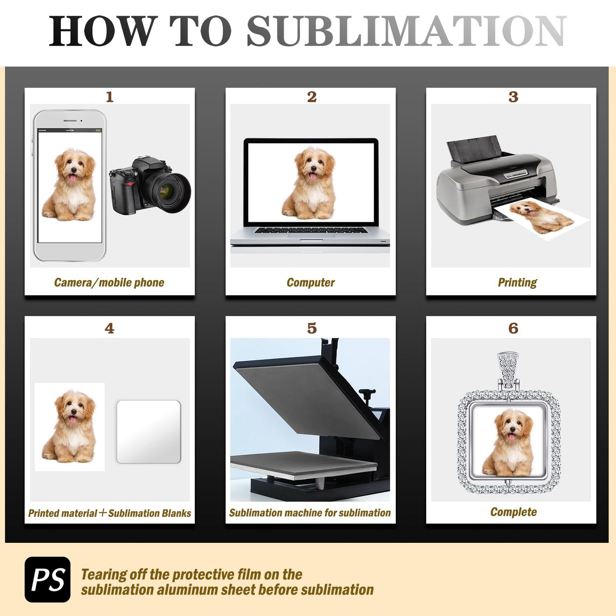 Junkin 24 Pcs Diamond Square Sublimation Rhinestone Trays Pendant Set Including 6 Double Sided Blank Rhinestone Bezel Trays 6 Pcs Thick Chains with 12 Sublimation Discs for Making Junkin