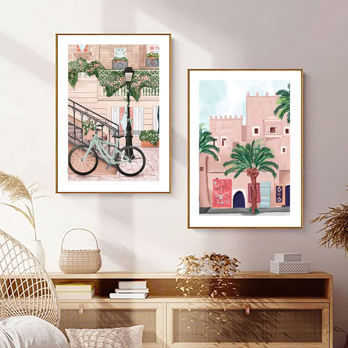 LIULIMI Diamond Painting Kits, DIY 5D World Landscape Diamond Painting Kit, Round Diamond Art Full Diamond Cartoon Style 12 X 16 in (Oristano) LIULIMI