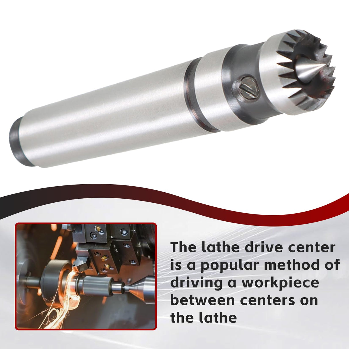 findmall 2MT Wood Turning Tool with 5/8 Inch Super Wood Lathe Drive Center for Wood and Metalworking Lathe Drive Center findmall