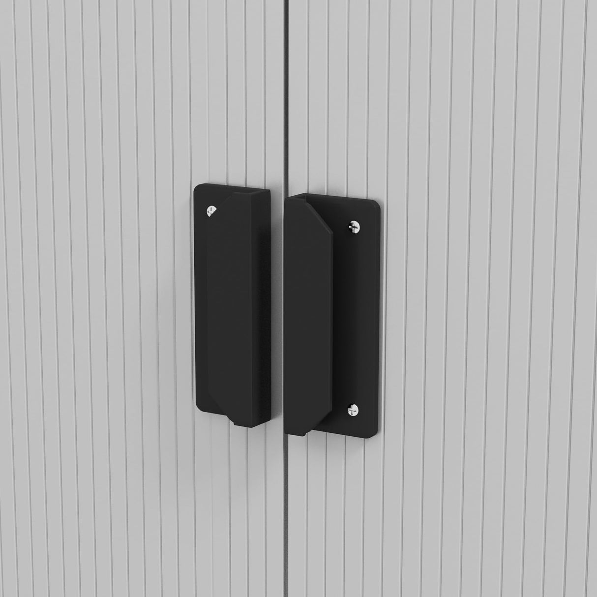 Outsunny 9' x 6' Outdoor Storage Shed, Garden Tool Metal Shed with Foundation Kit, Double Lockable Door, Air Vents and Sloping Roof, for Backyard, Patio, Lawn, Silver Outsunny