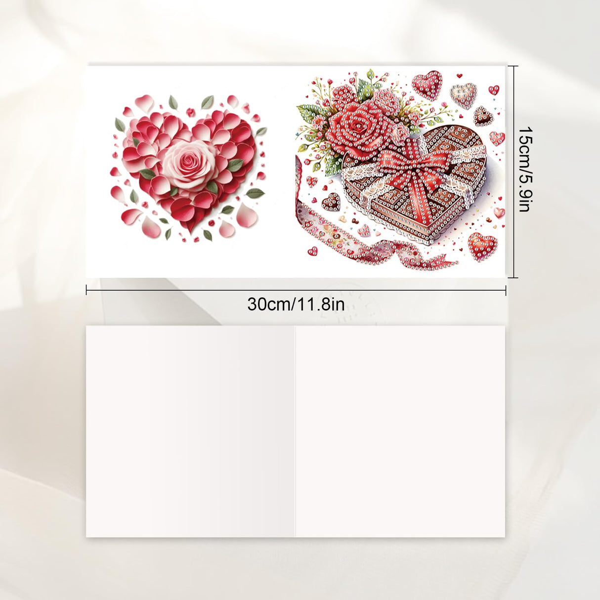 JISHSHAY 6 PCS Diamond Art Greeting Cards Dessert Diamond Painting Birthday Cards Food Gem Art Gem Painting Mosaic Kits for Adults for Thanksgiving Anniversary Valentine Graduation All-Occasion JISHSHAY