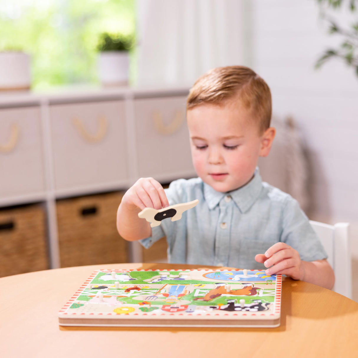 Melissa & Doug Old MacDonald's Farm Sound Puzzle - Farm Animal Toys, Sound Puzzles For Toddlers And Kids Ages 2+ Melissa & Doug