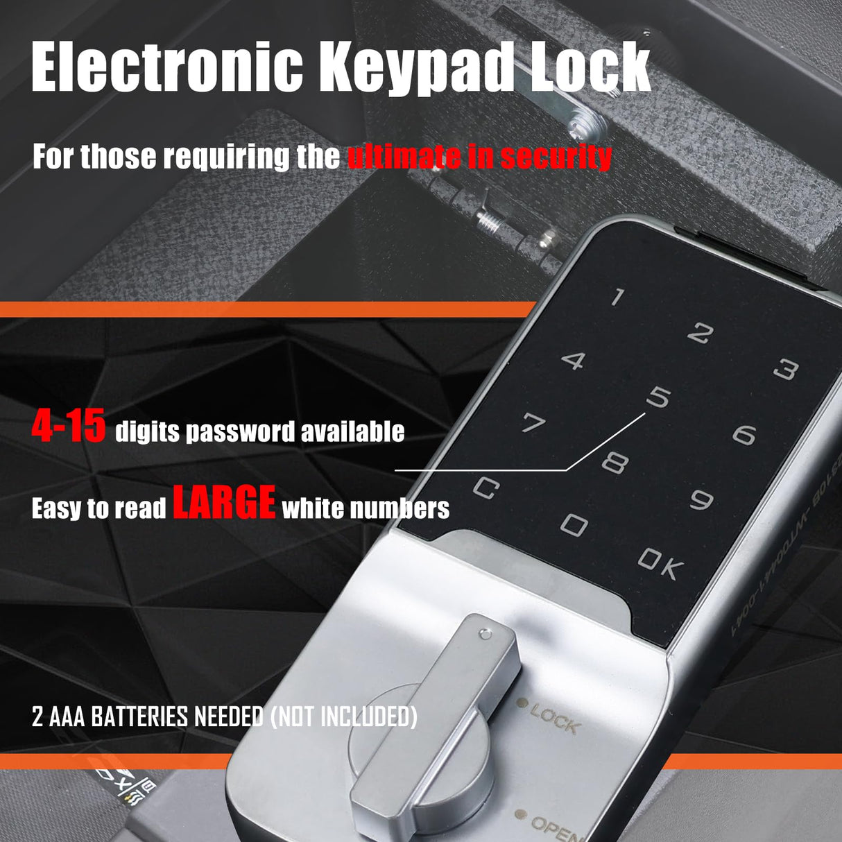 YOULAI Center Console Gun Safe - Console Gun Vault Compatible with Chevy Silverado 1500/GMC Sierra 1500 2023-2025, FIT 2022 Refreshed Model with Electronic Keypad Lock. YOULAI