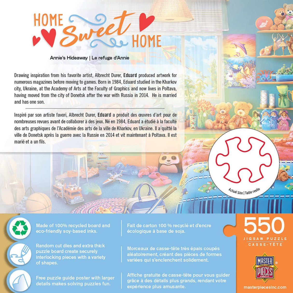 Masterpieces 500 Piece Jigsaw Puzzle For Adults and Family - Annie's Hideaway - 18"x24" Masterpieces