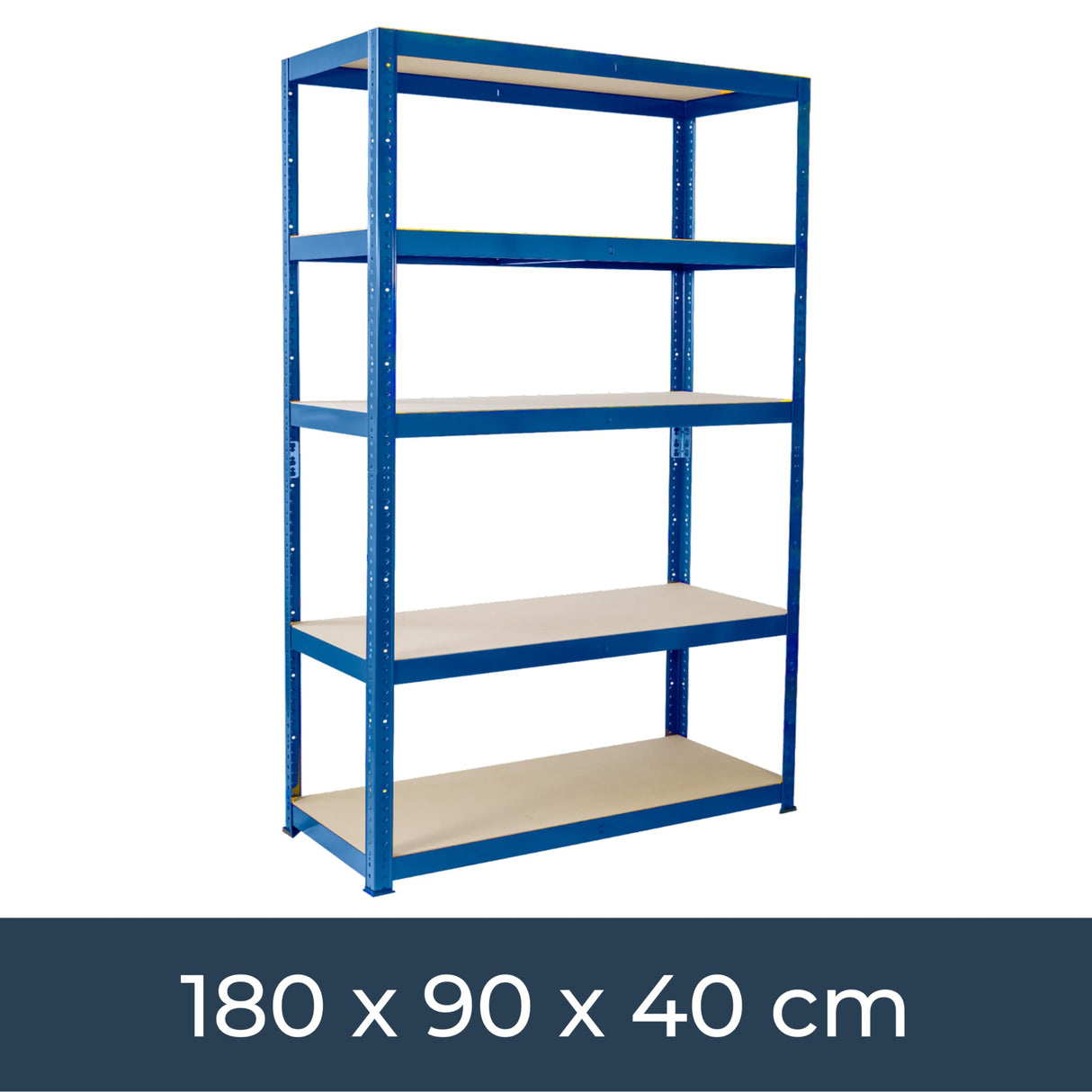 G-Rack Garage Shelving Unit: 180cm x 90cm x 30cm, Single Bay, Blue 5 Tier Unit, 175kg Load Weight Per Tier (875kg Per Rack) for Your Garage, Elsewhere! Shelf Unit, Van Racking G-Rack