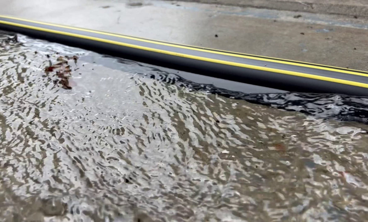 1” High Garage Door Threshold Seal Kit 8'3" Length | Flexible PVC | Complete Kit Includes 1 Adhesive | GaraDry GARADRY