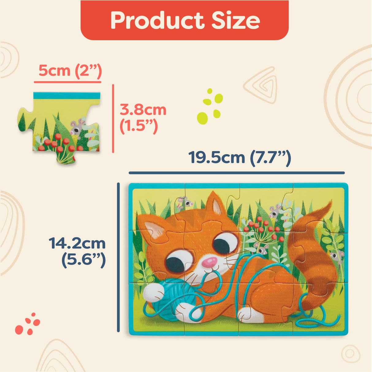 B. toys- Pack o' Puzzles 2-Pack - Pets & Dinos- Wooden Puzzle Box Set – 2 Puzzle Boxes, 8 Puzzles- 12-Piece Jigsaw Puzzles for Kids – 3 Years + B. toys