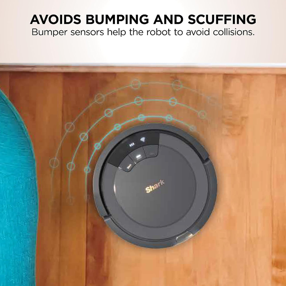 Shark AV753 ION Robot Vacuum, Tri-Brush System, Wifi Connected, 120 Min Runtime, Works with Alexa, Multi Surface Cleaning, Grey Shark