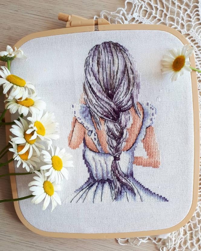 Nurge Adjustable Embroidery Table Stand and Embroidery Hoop Small-Medium , Cross Stitch Hoop Stand, Embroidery Hoop Holder. Hand Polished Natural Wood (Stand + No:2-3) Nurge