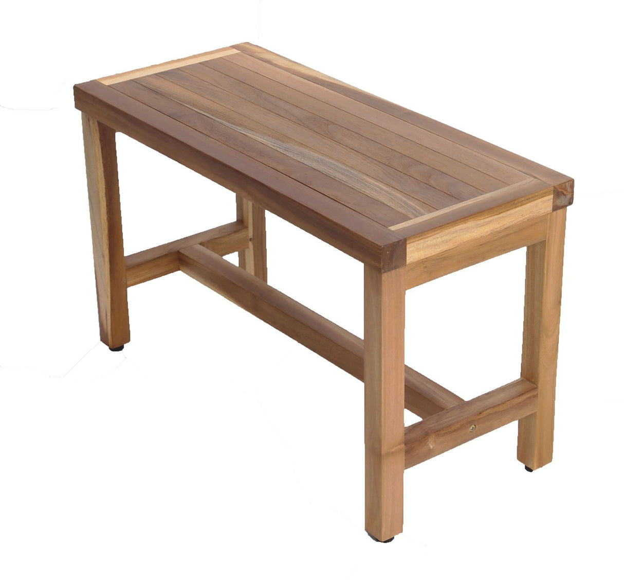 EcoDecors, Eleganto, 30", Teak Shower Bench, Teak Shower Stool, Teak Shower Bench for Inside Shower, Teak Garden Bench, Teak Hallway Bench, Wood Patio Bench EcoDecors