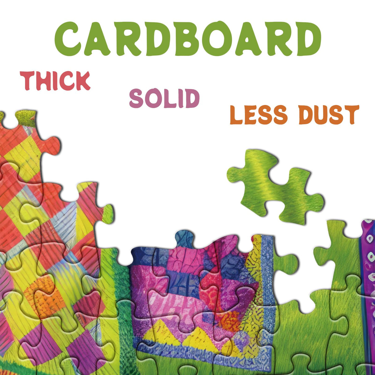 Colorful Quilts Puzzles for Adults 1000 Pieces, Cozy Grandma Garden Jigsaw Puzzles, Pretty Cat Flower Puzzles BBOLDIN