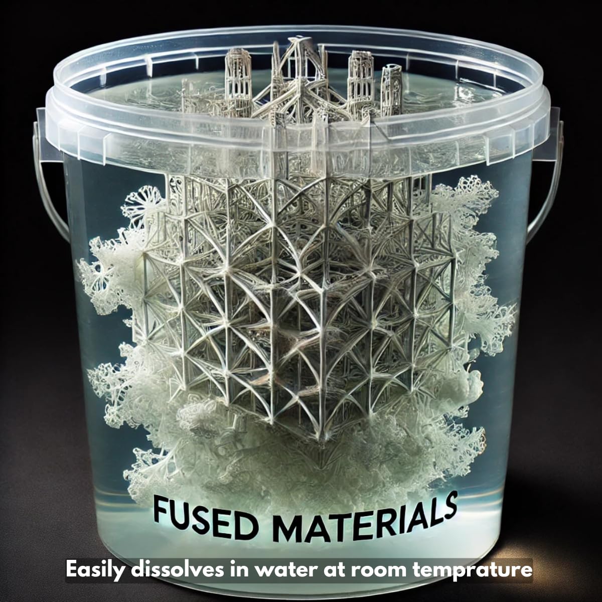 Fused Materials PVA 3D Printer Filament - Dissolvable, Water Soluble Filament for 3D Printers and 3D Pens, 1.75mm, 0.5kg FUSED MATERIALS