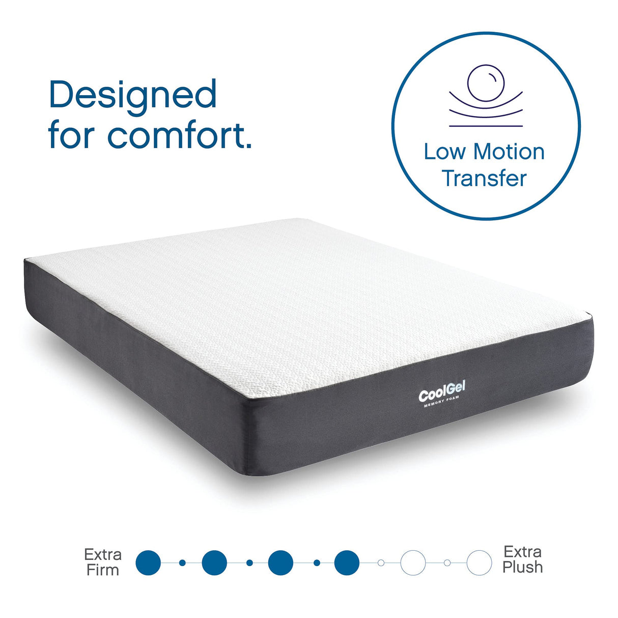 Cool Gel 10 Inch Twin Size Mattresses Memory Foam Medium Firm, Twin Memory Foam Mattress Cooling, Made in the USA, 10" Depth with Pressure Relief, CertiPUR-US Certified No Fiberglass, CoolGel Bed COOL GEL