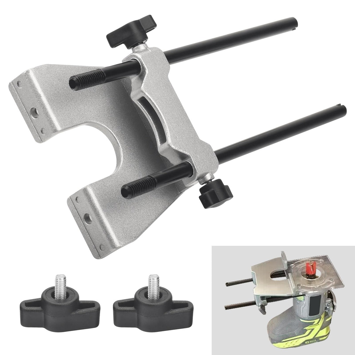 204358001 Edge Guide Assembly Compatible with Ryobi P601 and P206 18V ONE+ Trim Routers, Fits PCL424B PCL424 R2401 Trim Routers - 204358001 Router Guide Karbay