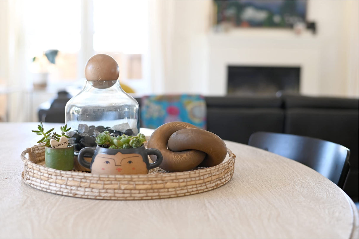 Rool Coffee Table Decor Coffee Table Books Decor Bookshelf Decorative Objects Modern Farmhouse Wood Knot Décor Dark Brown Rool