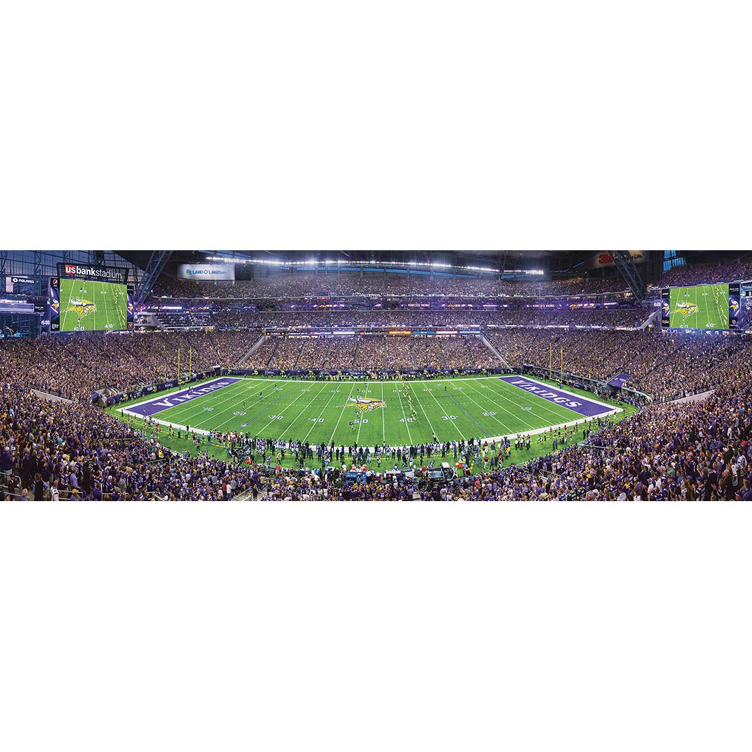 MasterPieces NFL Minnesota Vikings Stadium Panoramic Jigsaw Puzzle, 1000 Pieces Masterpieces