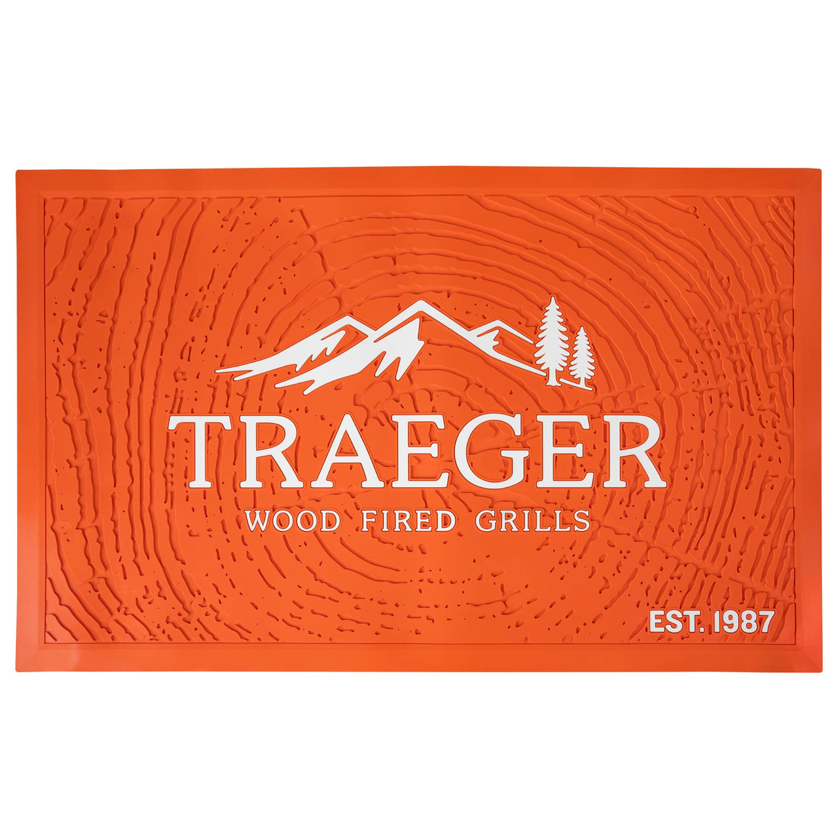 Traeger Grills BAC636 Grill Mat Grill Accessory, Orange Traeger