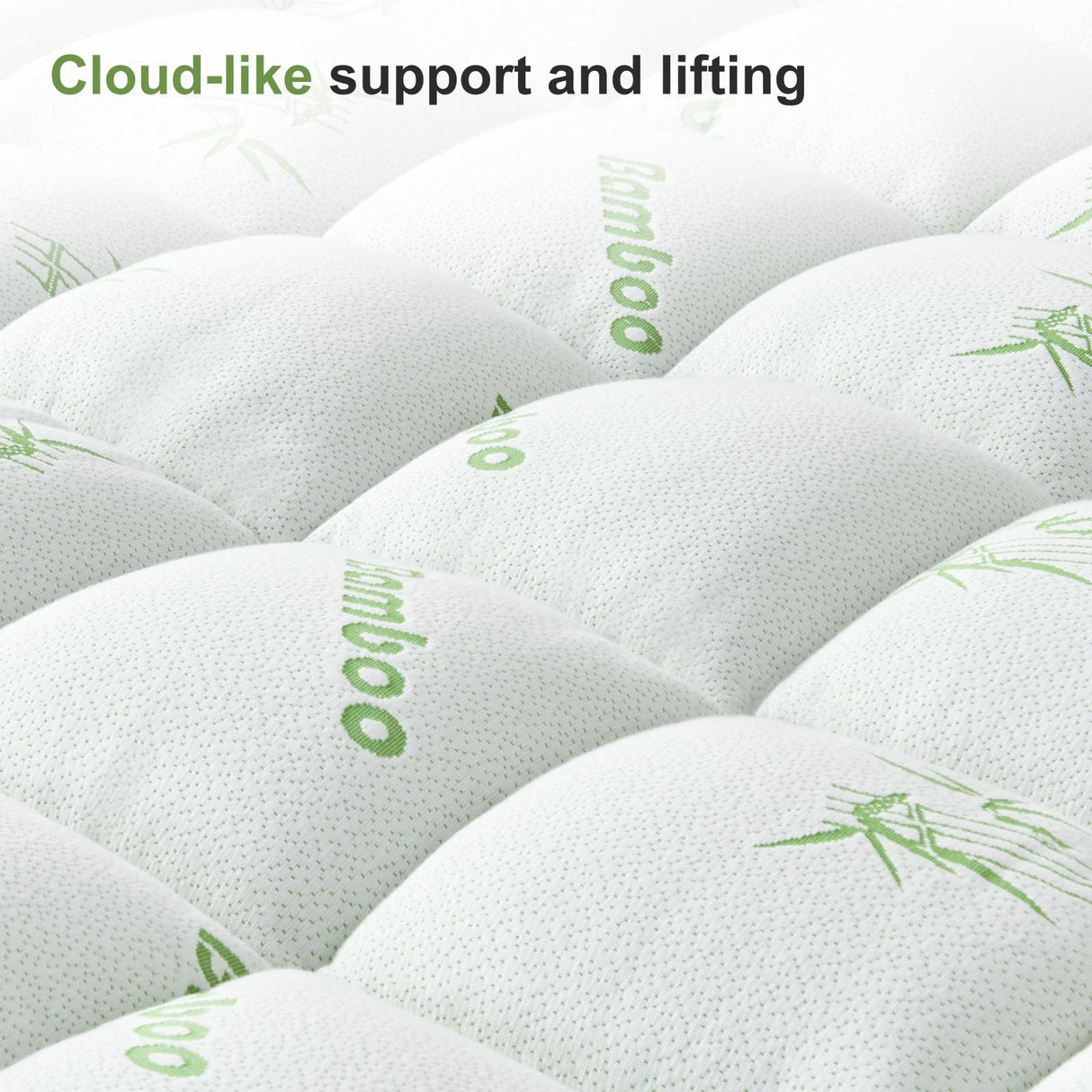 SurChic Queen Size Mattress Topper Viscose Derived from Bamboo, Soft Thick Pillow Top Mattress Pad Cover for Back Pain, Cooling Mattress Protector with 8-21 Inch Deep Pocket, White SurChic