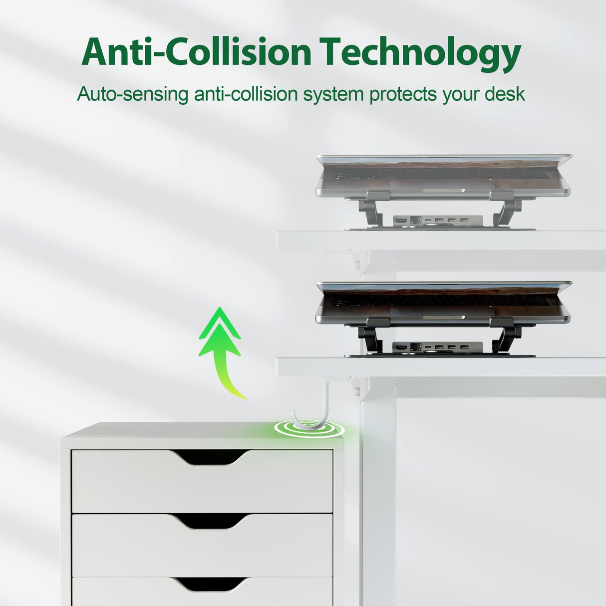 Agilestic Electric Standing Desk, Large 63 x 24 Inches Height Adjustable Desk, Sit Stand up Desk for Work Office Home, Splice Board, White Agilestic