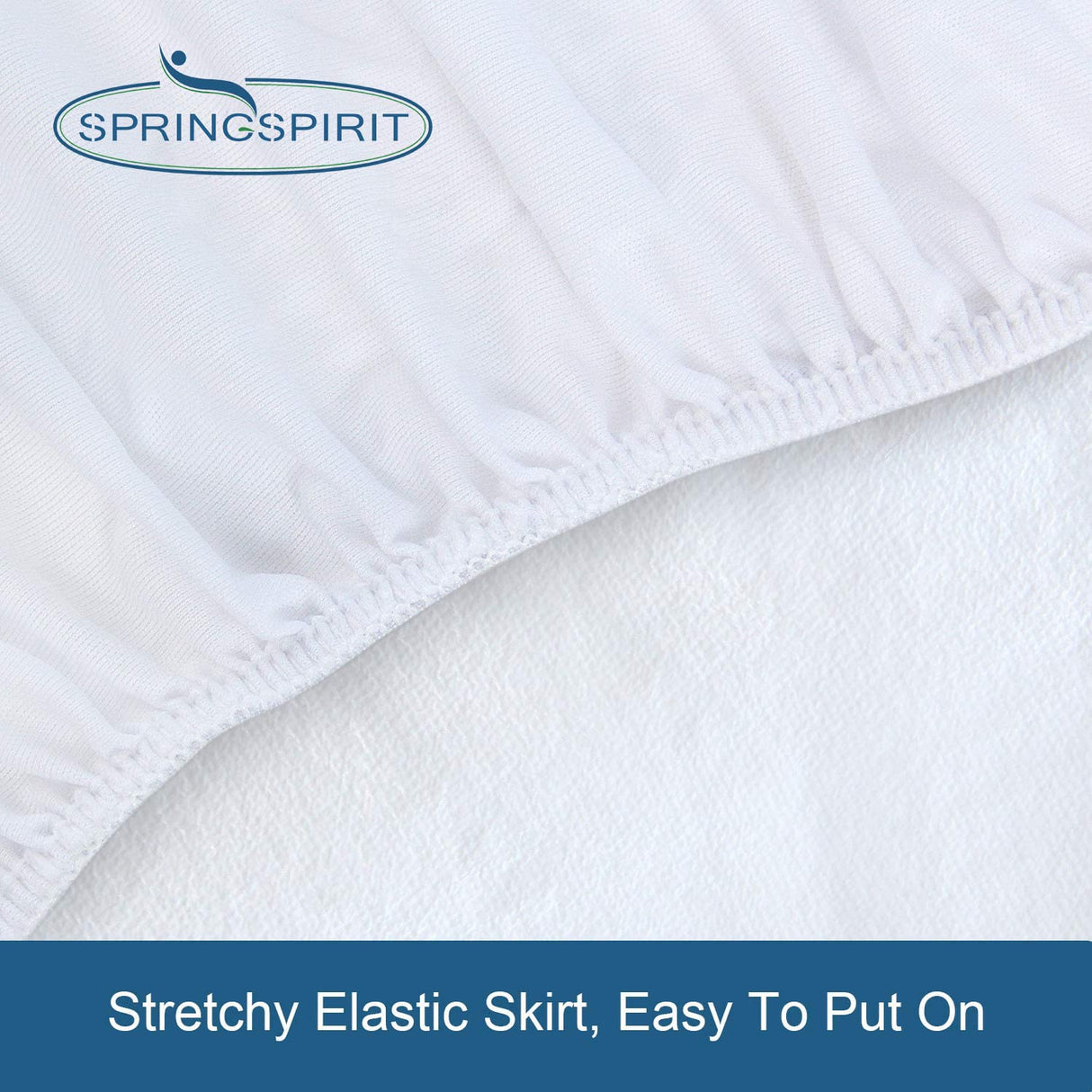 Full Size Mattress Protector Waterproof Mattress Topper Pad Cover Fitted Bed Sheets Full up -14'' Terry Super Soft & Breathable & Noiseless Mattress Protector Full Machine Washable SPRINGSPIRIT