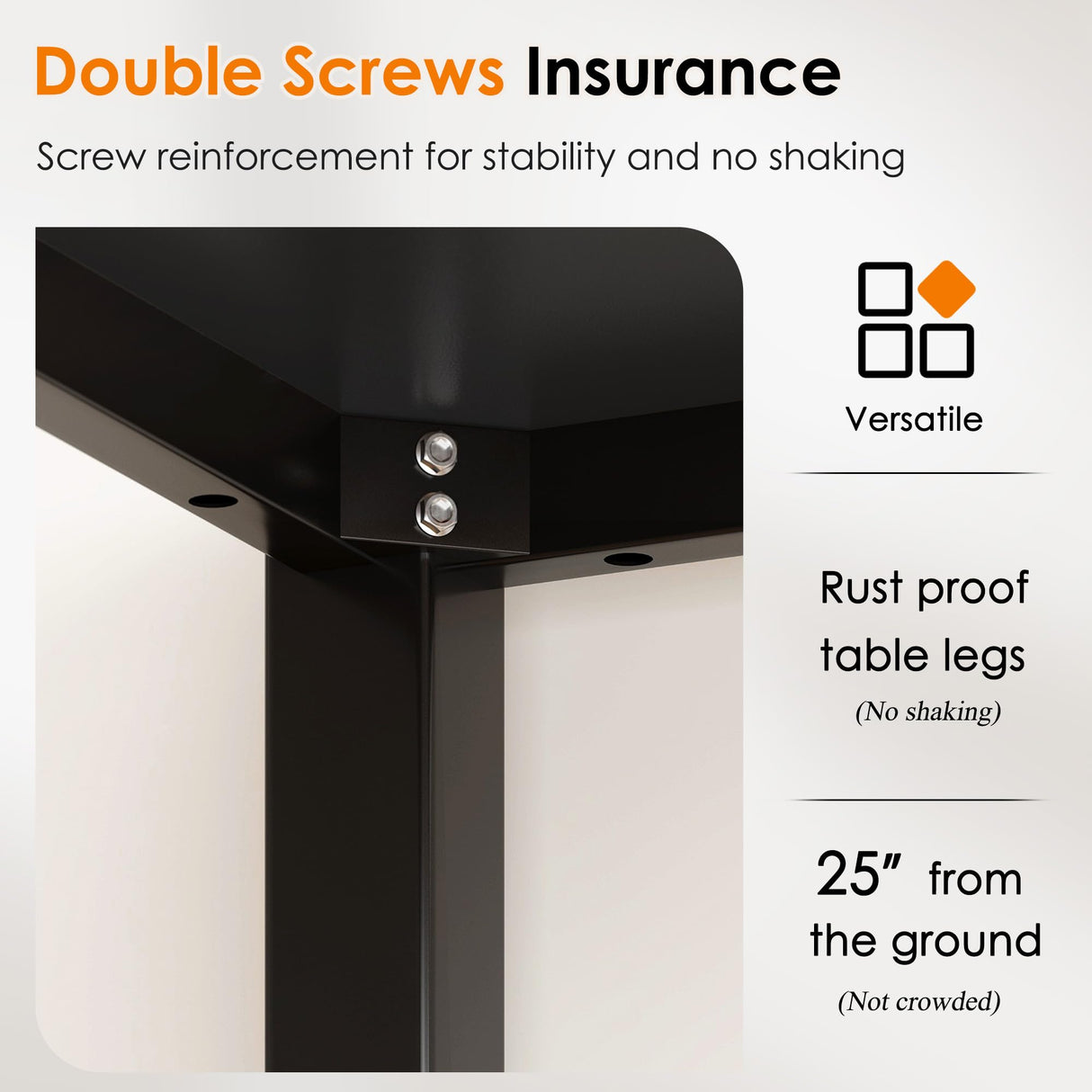 DlandHome 63 inches X-Large Computer Desk, Composite Wood Board, Decent and Steady Home Office Desk/Workstation/Table, BS1-160BB Black Walnut and Black Legs, 1 Pack DlandHome