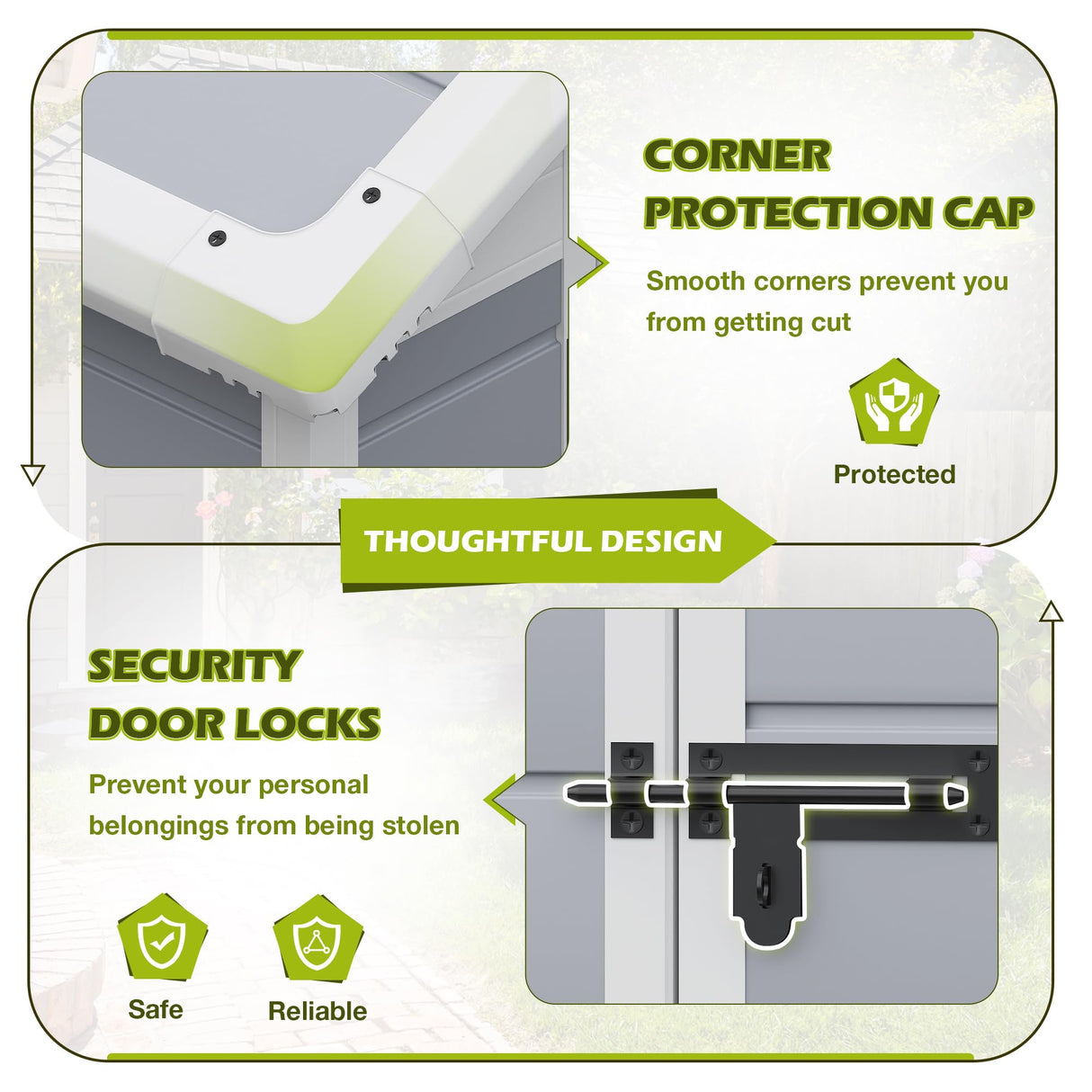 Homall Resin Outdoor Storage Shed, 6 X 4 FT Garden Tool Sheds & Outdoor Storage House with Single Lockable Door for Backyard Garden Patio Lawn Homall