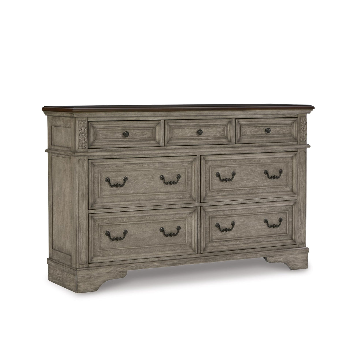 Signature Design by Ashley Londenbay Classic Farmhouse 7 Drawer Dresser, Brown & Gray Signature Design by Ashley