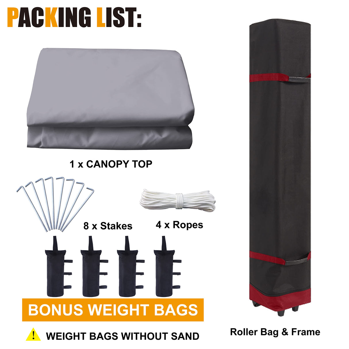 COOSHADE Easy Pop Up Tent 8x8Ft(Grey) COOSHADE