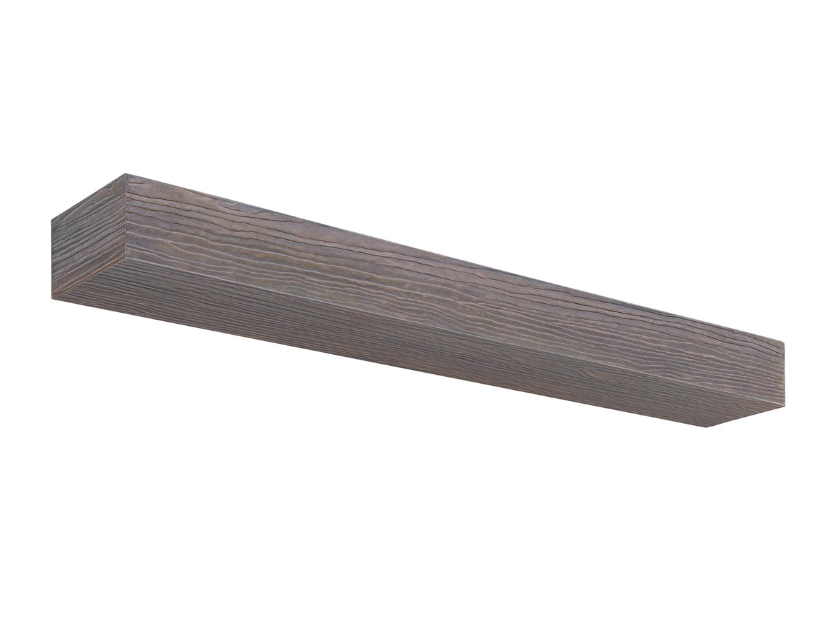 Pearl Mantels NC-60 LITRIVER Zachary Non-Combustible Natural Wood Look Shelf, 60", Little River Finish Pearl Mantels