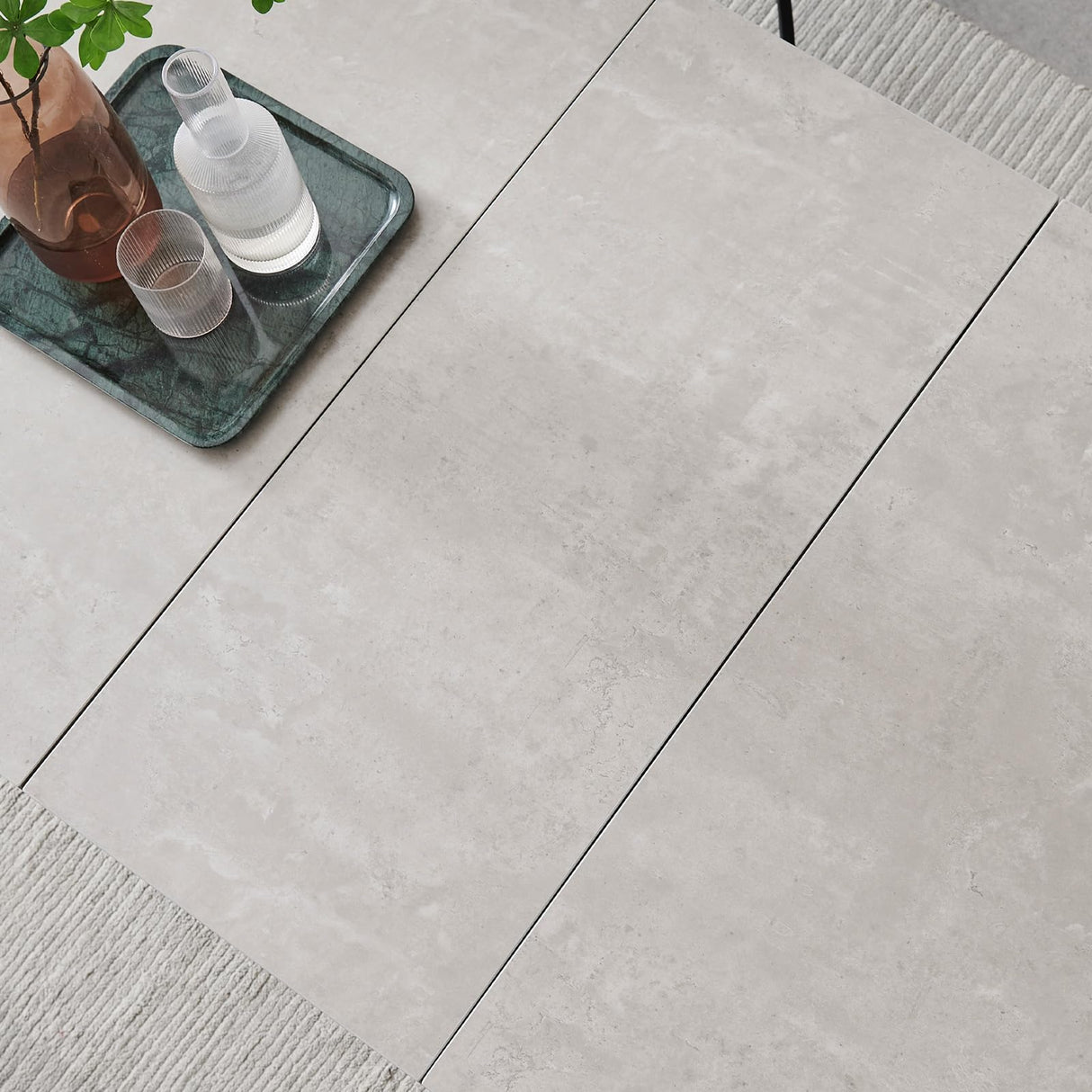 ZckyCine Dining Table Set for 6, Modern Wooden Expandable Dining Table and Leather Dining Chairs 6-Piece Set, Table and Chairs 6-Piece Set, Ideal for Kitchen Dining ZckyCine