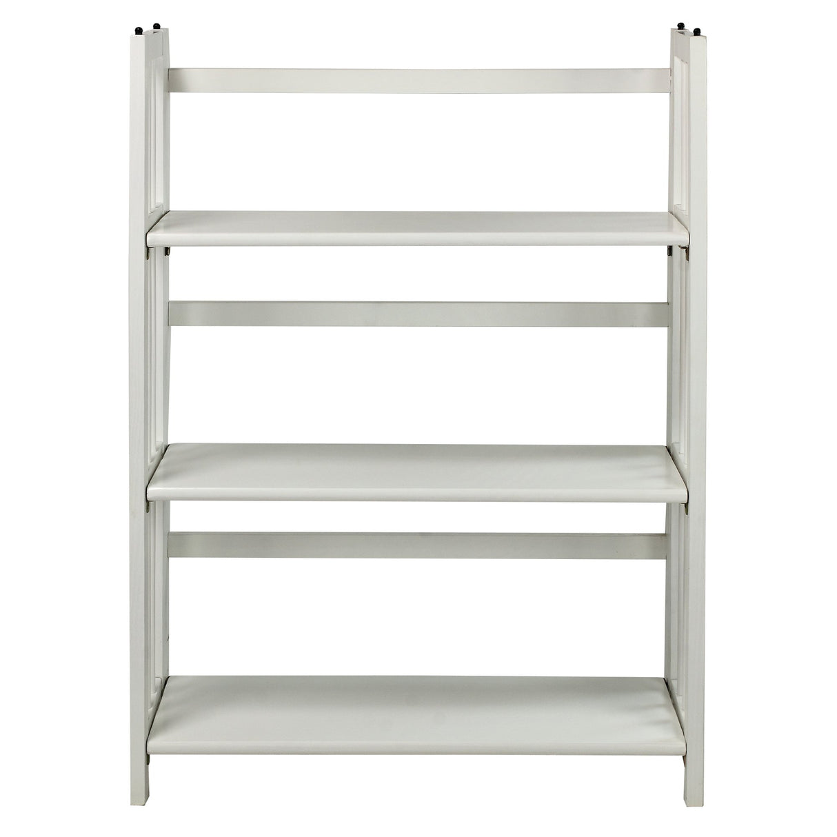 Casual Home 3-Shelf Folding Stackable Bookcase (27.5" Wide)-White Casual Home