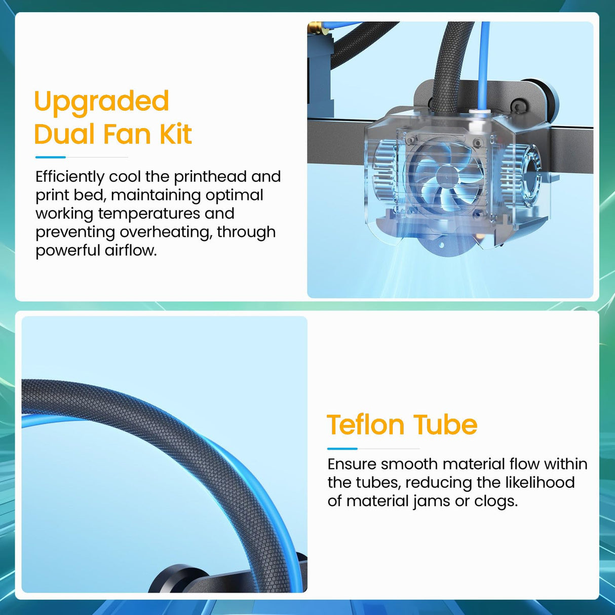 LK5 Pro 3D Printer, 3D Printer with 4.3" Color Touch Screen, FDM 3D Printers for DIY Home and School,Large Print Size 11.8"x11.8"x15.7" QFLONGER