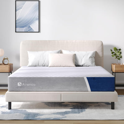 Avenco King Size Mattress, 12 inch King Mattress with Gel Memory Foam, Medium Firm, Mattress in a Box, Pressure Relief & Motion Isolation, CertiPUR-US Certified
