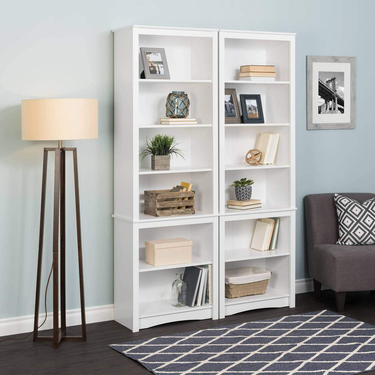 Prepac Prepac Home Office Tall 6-Shelf Bookcase Prepac