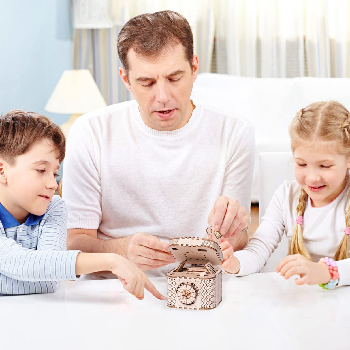 ROBOTIME 3D Wooden Puzzles for Adults, Treasure Box 3D Puzzle Mechanical Ring Box, Gift Choice Hobbies for Brain Teasers Enthusiasts ROBOTIME