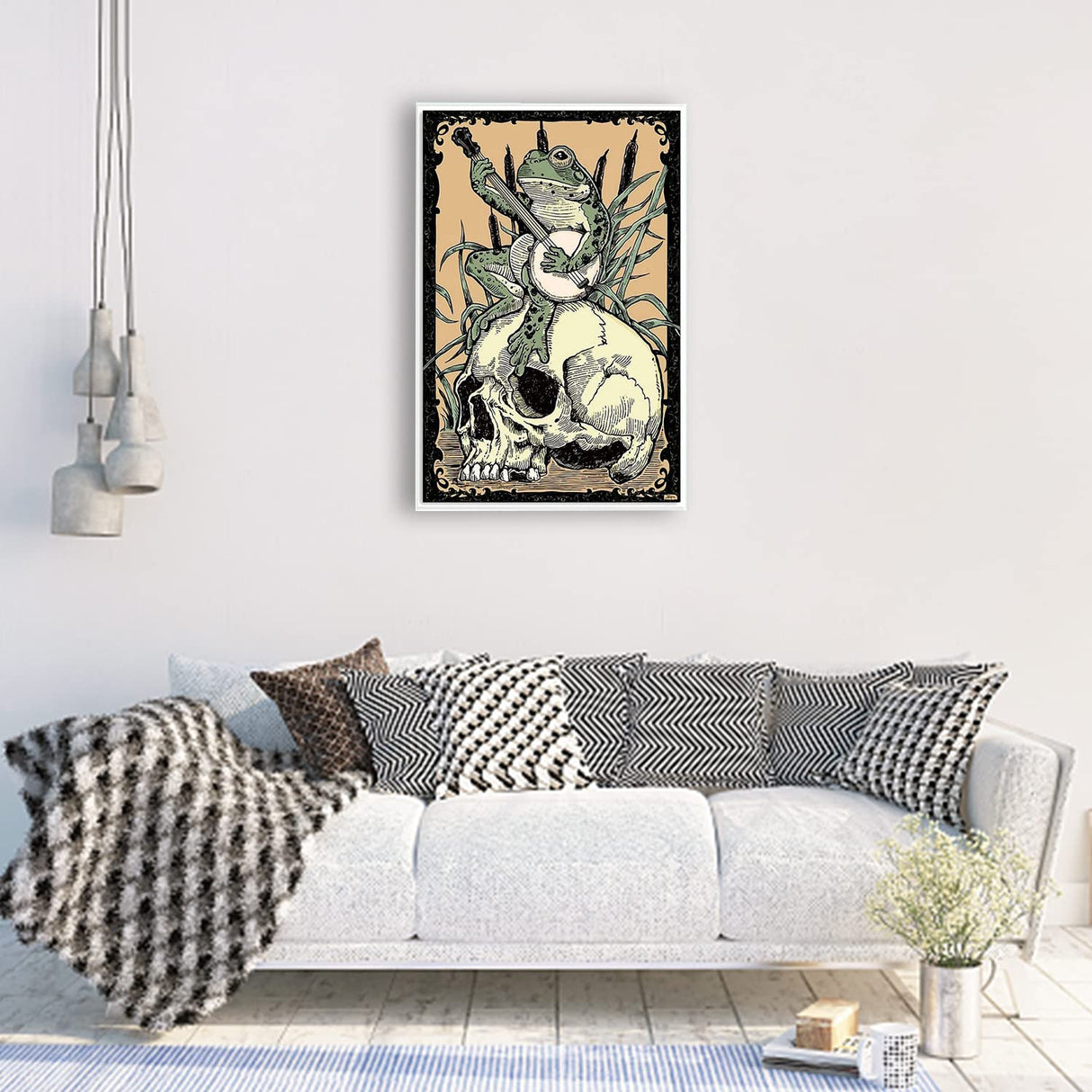 FORLAND Frog Diamond Painting Kits for Adults Beginners - 5D DIY Skull Full Drill Diamond Kits Painting Crafts for Home Wall Decor, Diamond Art Kits,12x16inch FORLAND