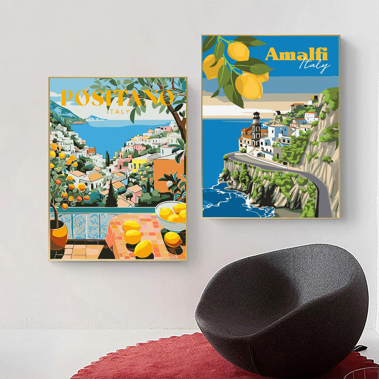 4Pack Paint by Numbers for Adult,Cityscape Paint by Numbers Kit for Adults Beginners,DIY Paint by Numbers Acrylic Paint CanvasPainting Kits Art,Home Wall Decor, 10X14 inch(Without Frame) APTDYIGL