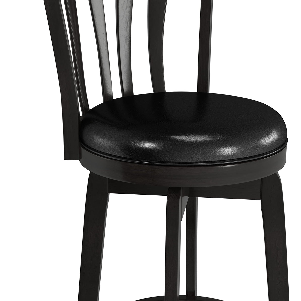 Hillsdale Savana Wood Bar Height Kitchen Stool, 29.5" High, Black Hillsdale
